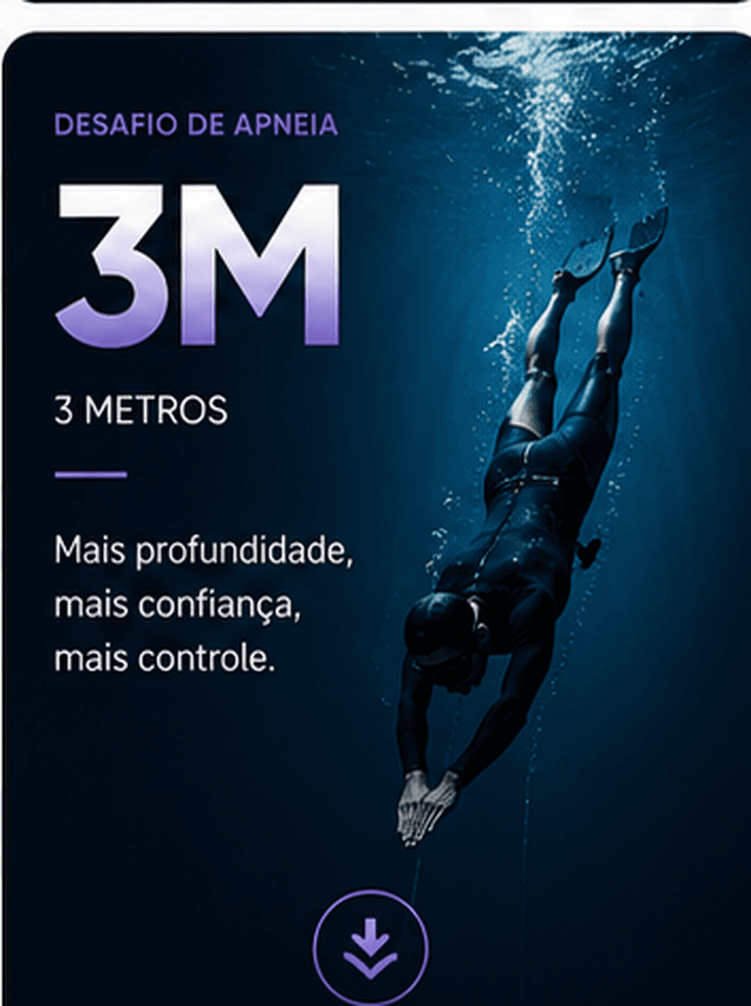 Desafio de apneia Performar 3M