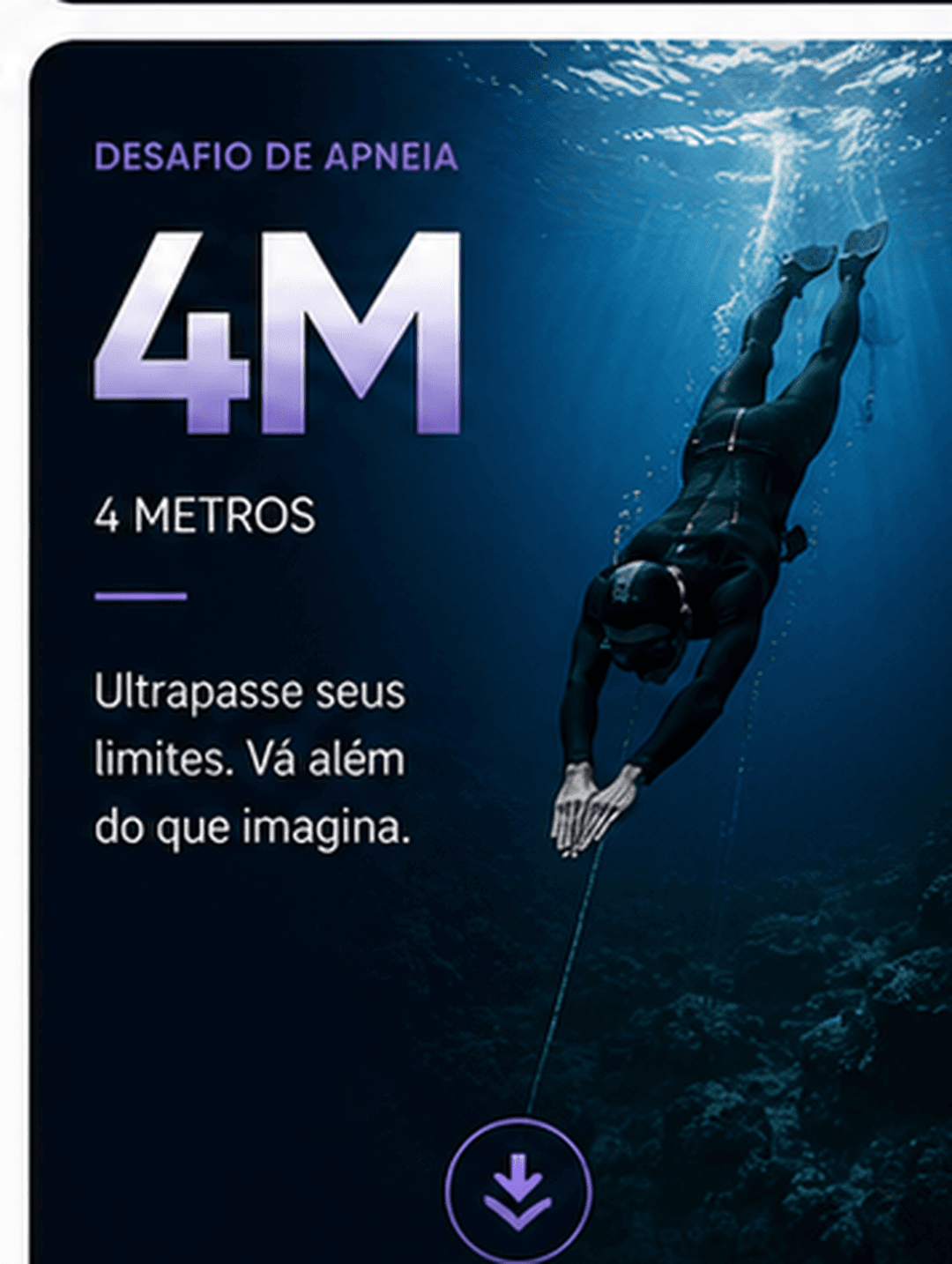 Desafio de apneia Performar 4M
